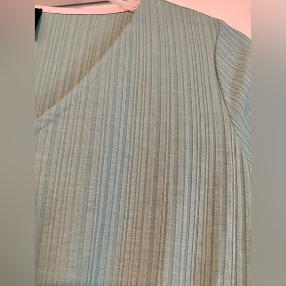 New W5 Women's Teal Mint Twist Front Tee - Picture 2 of 3